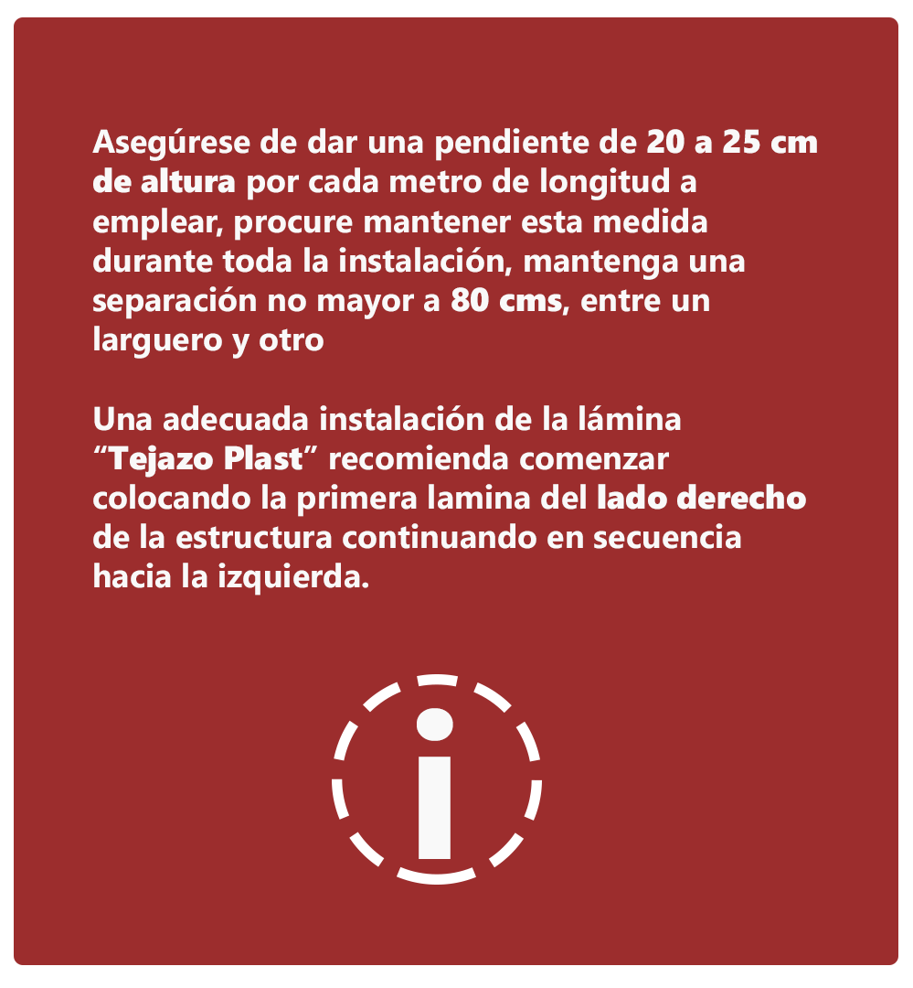 Guía Para Instalación Tejazo Plast 6061